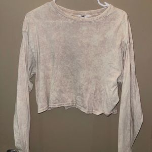 Womens cropped long sleeve